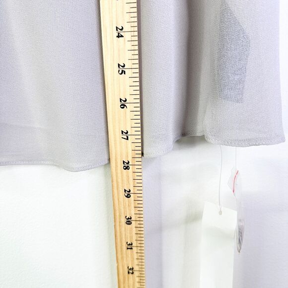 Anthology Top Women 22, 24 Plus Gray Sequins Chiffon Sheer Layers Retro Glam NWT - Picture 8 of 9